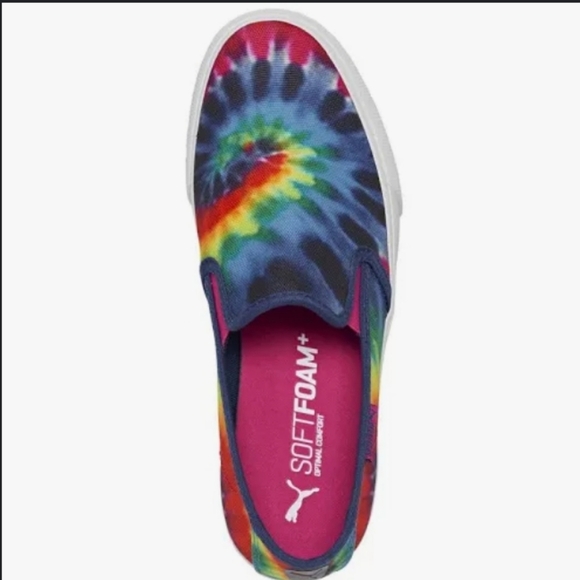 Adult Puma Womens Bari Slip on Sneaker Tye Dye Size 9.5 - Picture 2 of 6